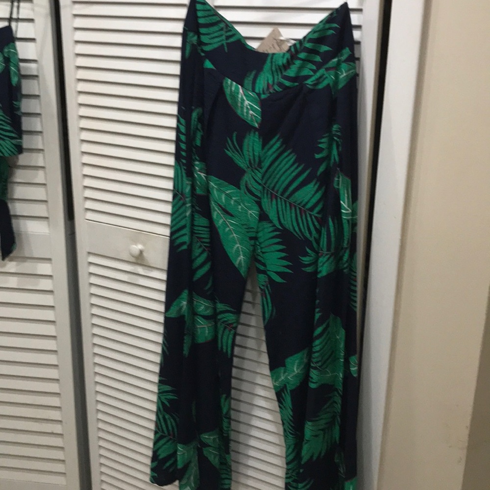 Tropical 2 piece pant set